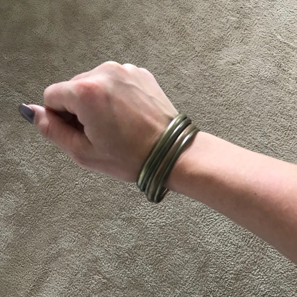 Bronze stackable bangle bracelets